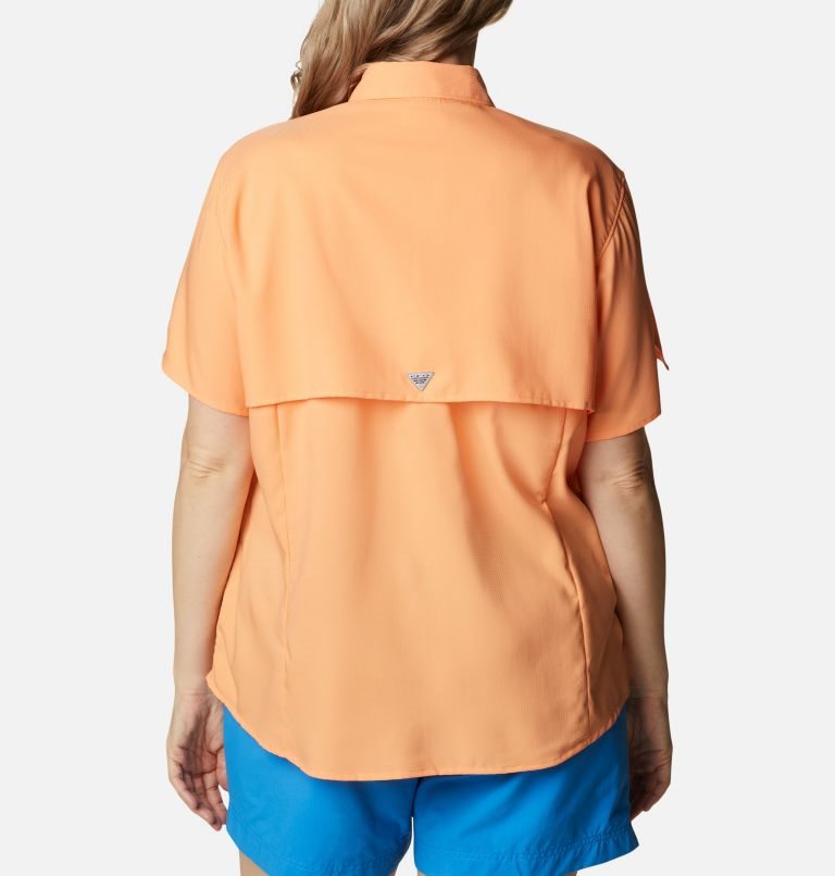 Camasa Columbia PFG Tamiami II Scurte Sleeve Dama Portocalii | Plus Size EGMQ09ZA8